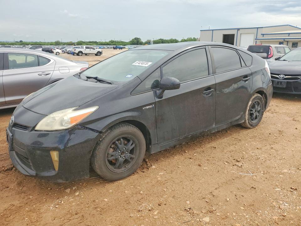 2013 Toyota Prius VIN JTDKN3DU6D1712411 COPART salvage auction — FRONT END, Tx - Certificate Of Title, sold $1,250 on 2026-07-09 (photo 1)