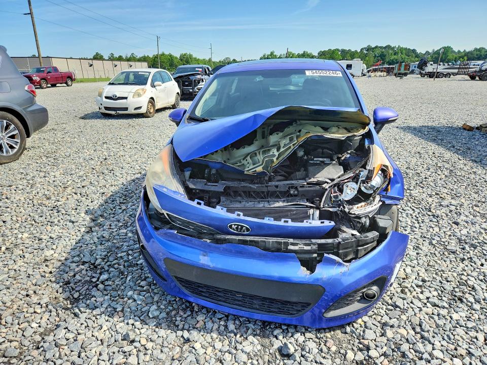 2012 Kia Rio VIN KNADN5A34C6095329 COPART salvage auction — FRONT END, Ga - Cert Of Title-Salvage, sold $425 on 2026-07-07 (photo 5)