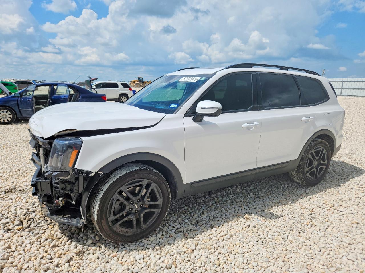 2024 Kia Telluride VIN 5XYP5DGC4RG543818 COPART salvage auction — Front End, TX - SALVAGE VEHICLE TITLE, sold $13,900 on 2026-07-09 (photo 1)