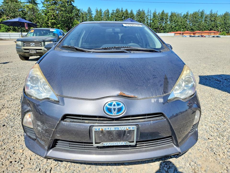 2014 Toyota Prius c VIN JTDKDTB38E1073334 COPART salvage auction — FRONT END, Wa - Vehicle Cert Of Ownership-Titl, sold $850 on 2026-07-02 (photo 5)