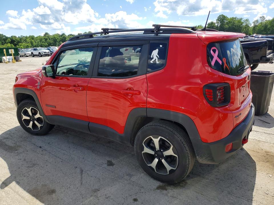 2021 Jeep Renegade VIN ZACNJDC14MPM36782 COPART salvage auction — FRONT END, Pa - Certificate Of Salvage, sold $625 on 2026-07-30 (photo 2)