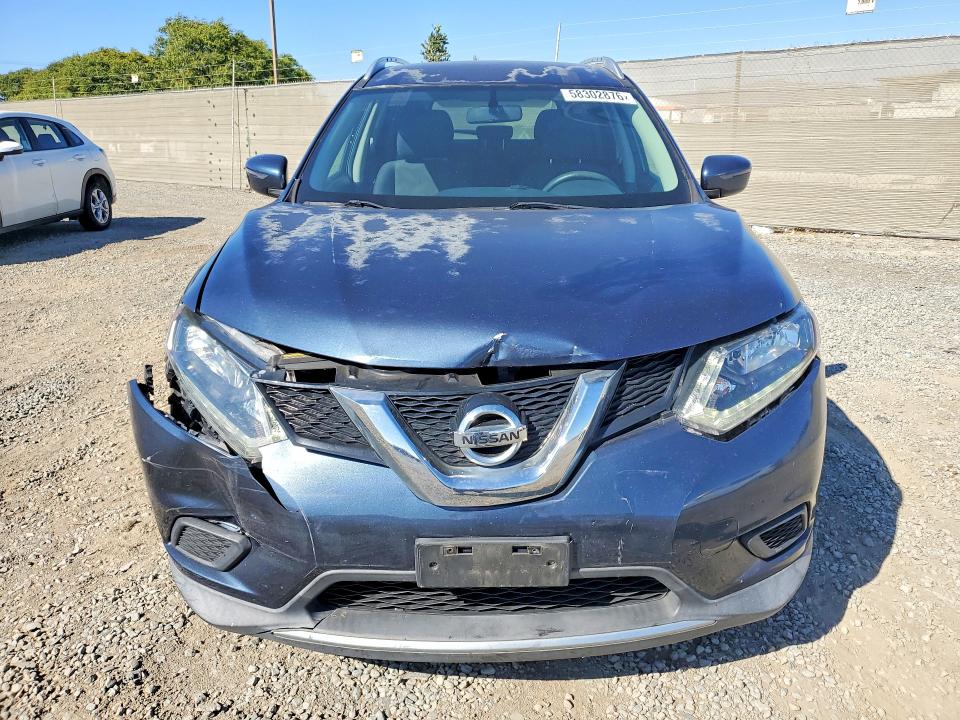 2016 Nissan VIN KNMAT2MT3GP729462 COPART salvage auction — FRONT END, Ca - Salvage Certificate, sold $1,700 on 2026-07-28 (photo 5)
