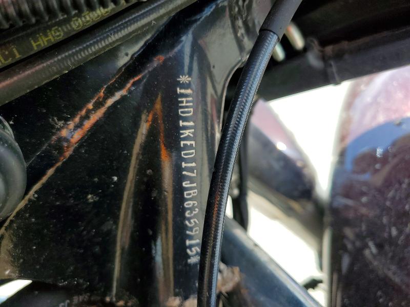 2018 Harley-davidson VIN 1HD1KED17JB635915 COPART salvage auction — BURN, Ar - Certificate Of Title, sold $900 on 2026-07-08 (photo 9)