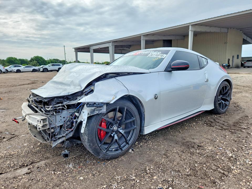 2016 Nissan 370z VIN JN1AZ4EH9GM932624 COPART salvage auction — FRONT END, Fl - Cert Of Ttl-Rebuilt&Slvg Rbld, sold $5,300 on 2026-07-15 (photo 1)