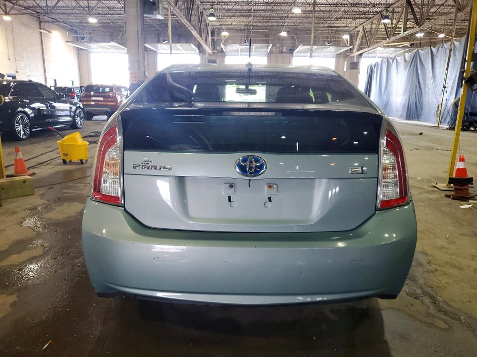 2012 Toyota Prius VIN JTDKN3DU9C1614181 COPART salvage auction — REAR END, Mi - Certificate Of Title, sold $2,050 on 2026-07-10 (photo 6)