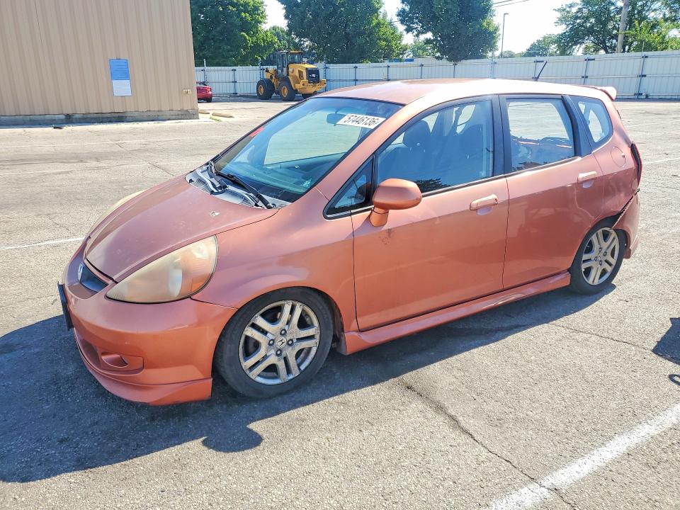 2008 Honda Fit VIN JHMGD38668S004503 COPART salvage auction — REAR END, Oh - Cert Of Title-Salvage, sold $250 on 2026-07-06 (photo 1)