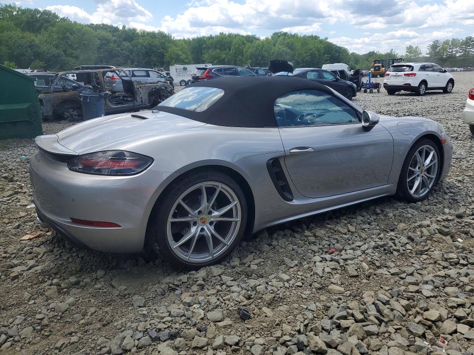 2024 Porsche Boxster VIN WP0CA2A87RK205830 COPART salvage auction — BURN, Nj - Cert Of Title-Salvage, sold $35,000 on 2026-07-08 (photo 3)