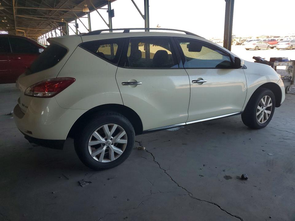 2014 Nissan Murano VIN JN8AZ1MW3EW523861 COPART salvage auction — MINOR DENT/SCRATCHES, Az - Certificate Of Title, sold $225 on 2026-07-27 (photo 3)