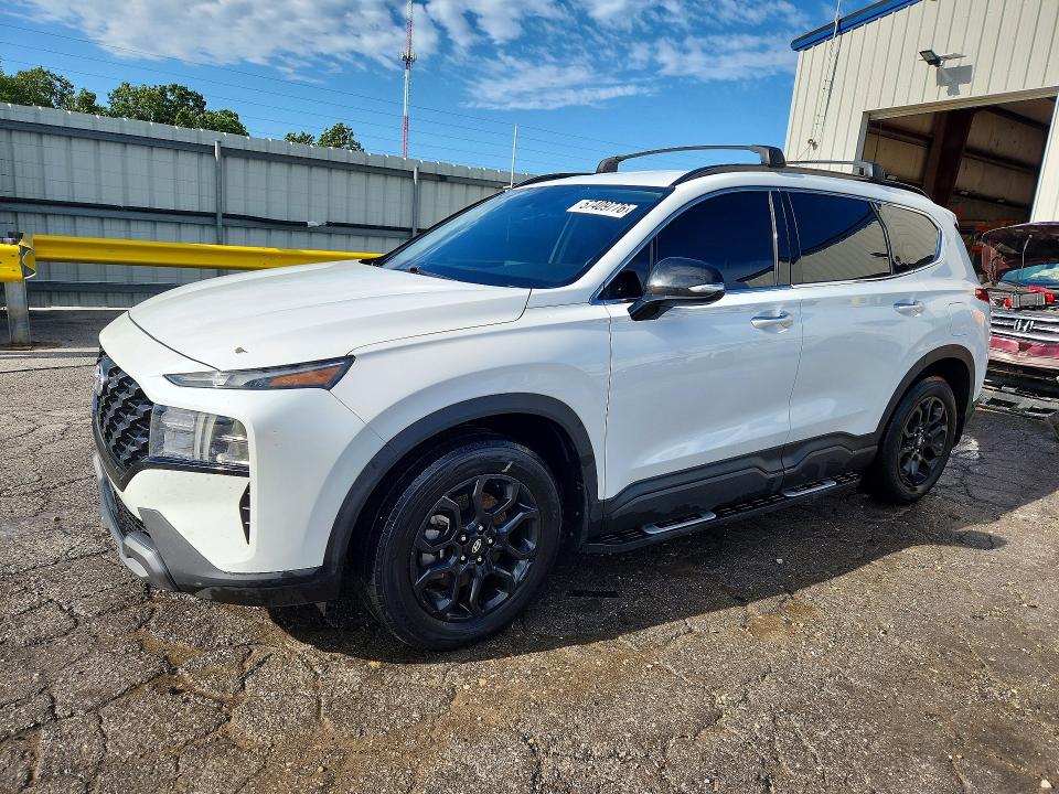 2022 Hyundai Santa fe VIN 5NMS64AJ7NH387806 COPART salvage auction — HAIL, Mo - Salvage Certificate Of Title, sold $7,600 on 2026-07-29 (photo 1)
