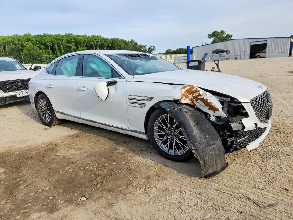 2023 Genesis G80 VIN KMTGB4SC5PU193841 COPART salvage auction — FRONT END, Id - Salvage Certificate Of Title, sold $8,900 on 2026-07-07 (photo 4)