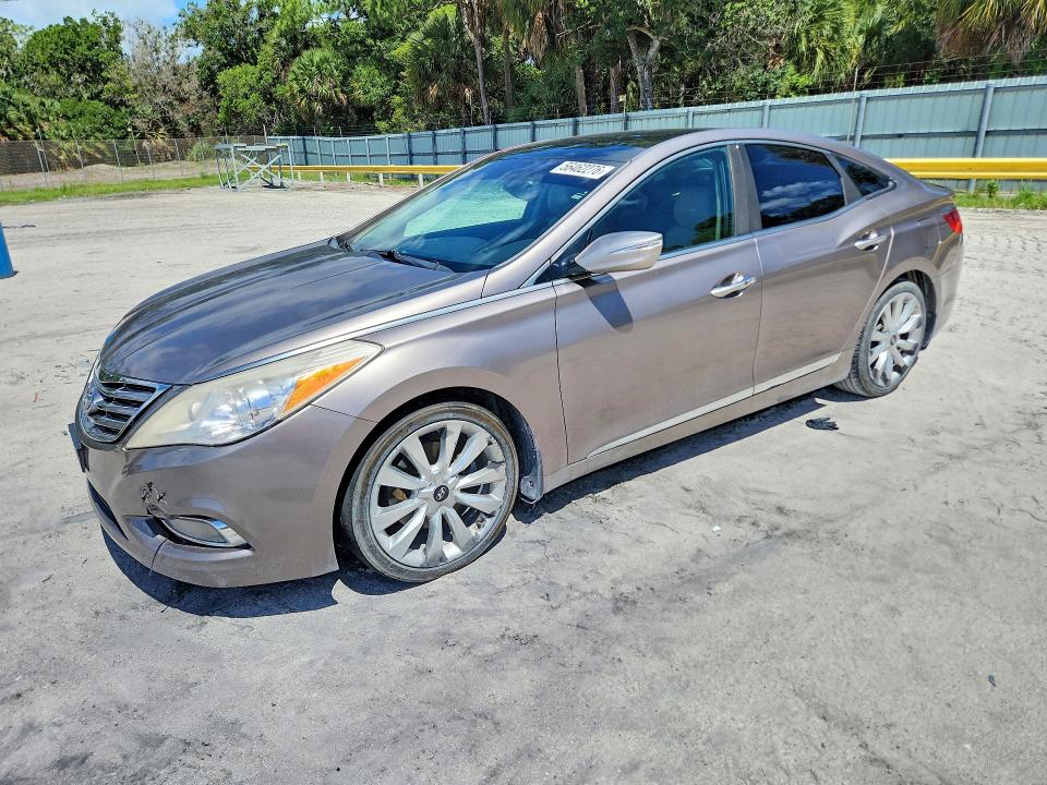 2013 Hyundai Azera VIN KMHFH4JG9DA232999 COPART salvage auction — FRONT END, Fl - Certificate Of Title, sold $650 on 2026-07-09 (photo 1)