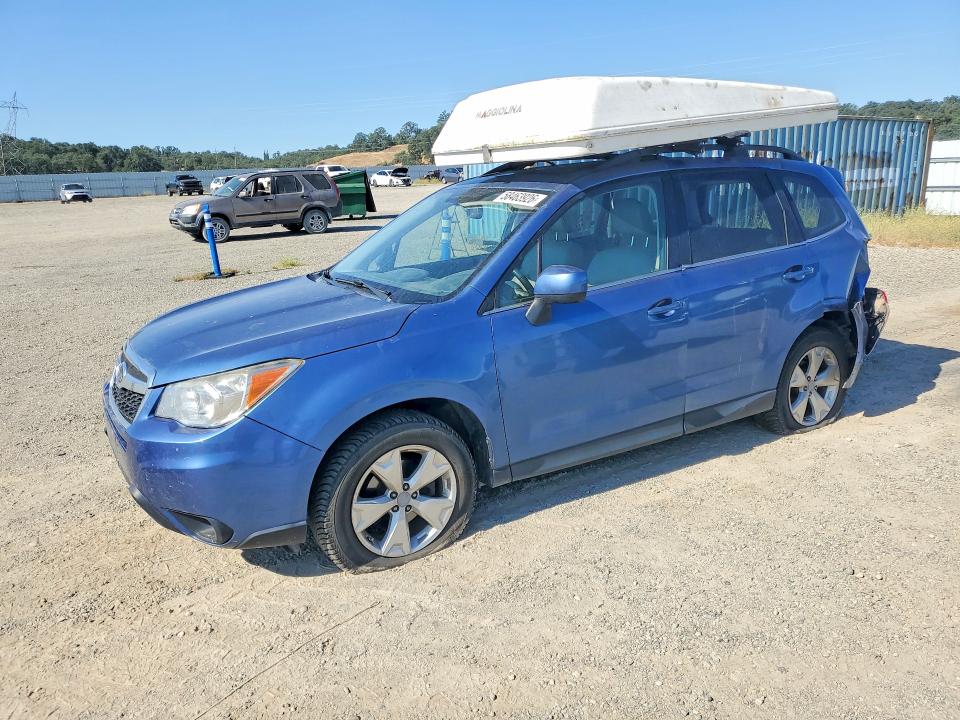 2015 Subaru Forester VIN JF2SJAHC1FH578582 COPART salvage auction — REAR END, Ca - Salvage Certificate, sold $725 on 2026-07-10 (photo 1)