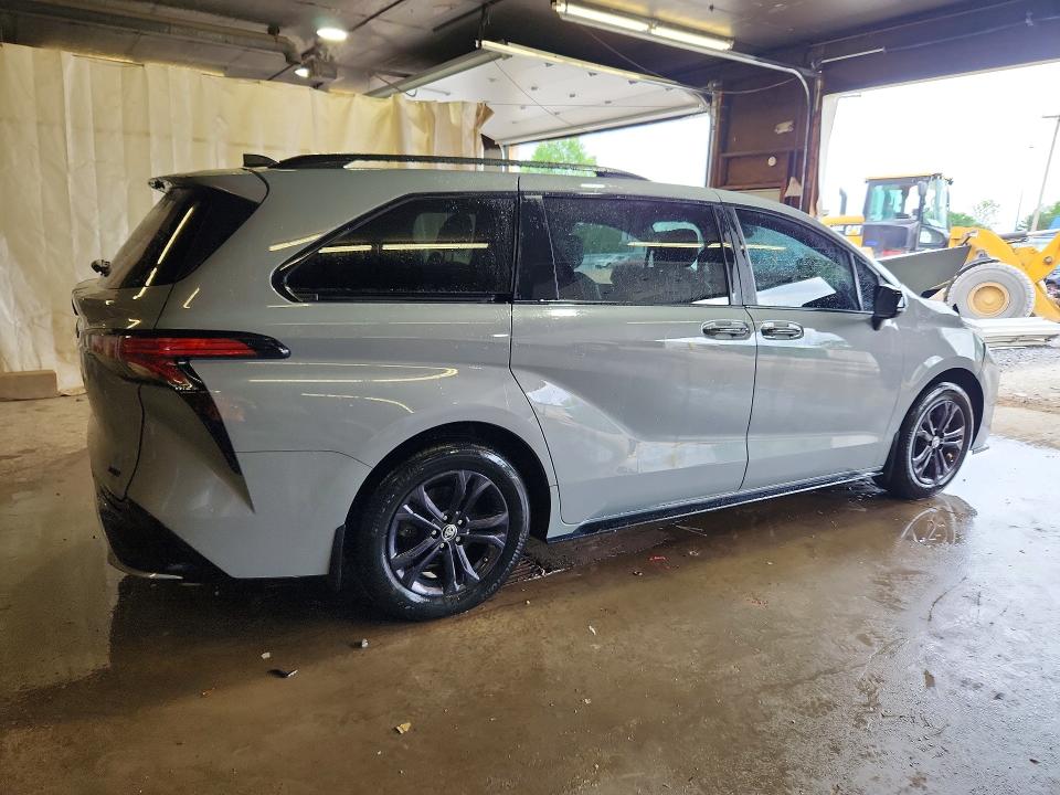 2025 Toyota Sienna VIN 5TDDSKFC3SS169261 COPART salvage auction — FRONT END, Pa - Certificate Of Salvage, sold $14,300 on 2026-07-23 (photo 3)