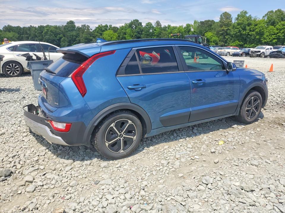 2024 Kia Niro VIN KNDCS3LF0R5144074 COPART salvage auction — REAR END, NC - SALVAGE CERTIFICATE OF TITLE, sold $4,150 on 2026-07-29 (photo 3)