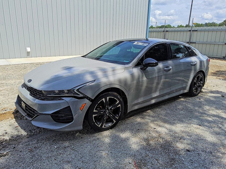 2021 Kia K5 VIN 5XXG64J26MG025428 COPART salvage auction — FRONT END, Ga - Certificate Of Title, sold $325 on 2026-07-16 (photo 1)