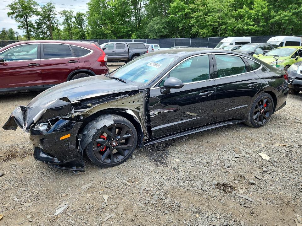 2022 Hyundai Sonata VIN 5NPEK4JC3NH146449 COPART salvage auction — FRONT END, Md - Cert Of Salvage > 75% Damage, sold $250 on 2026-07-14 (photo 1)