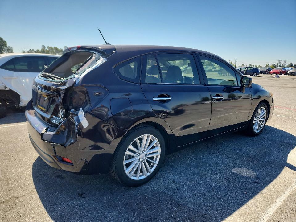 2012 Subaru Impreza VIN JF1GPAG63CH244893 COPART salvage auction — REAR END, Ca - Salvage Certificate, sold $800 on 2026-07-21 (photo 3)