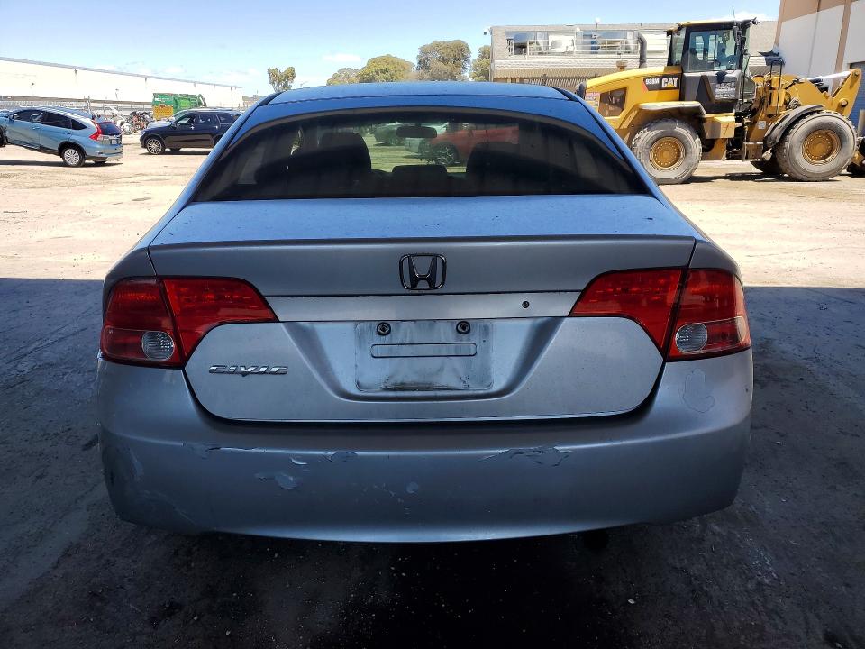 2006 Honda Civic VIN JHMFA16886S005498 COPART salvage auction — REAR END, Ca - Salvage Certificate, sold $1,550 on 2026-07-07 (photo 6)