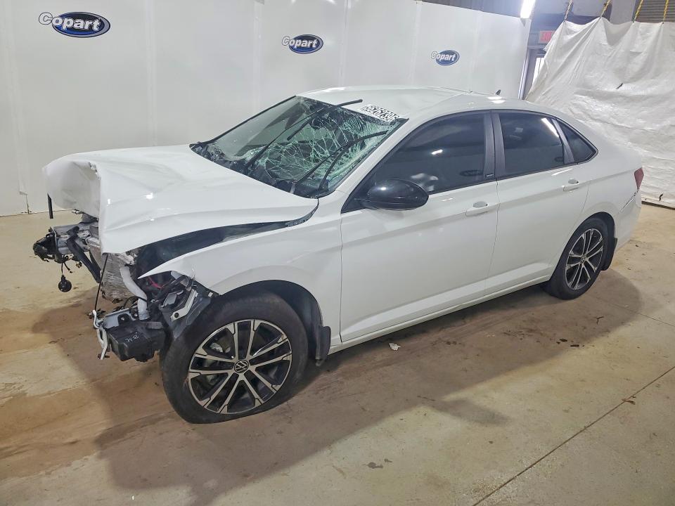 2025 Volkswagen Jetta VIN 3VWBX7BU3SM079299 COPART salvage auction — FRONT END, Tx - Certificate Of Title, sold $725 on 2026-07-30 (photo 1)
