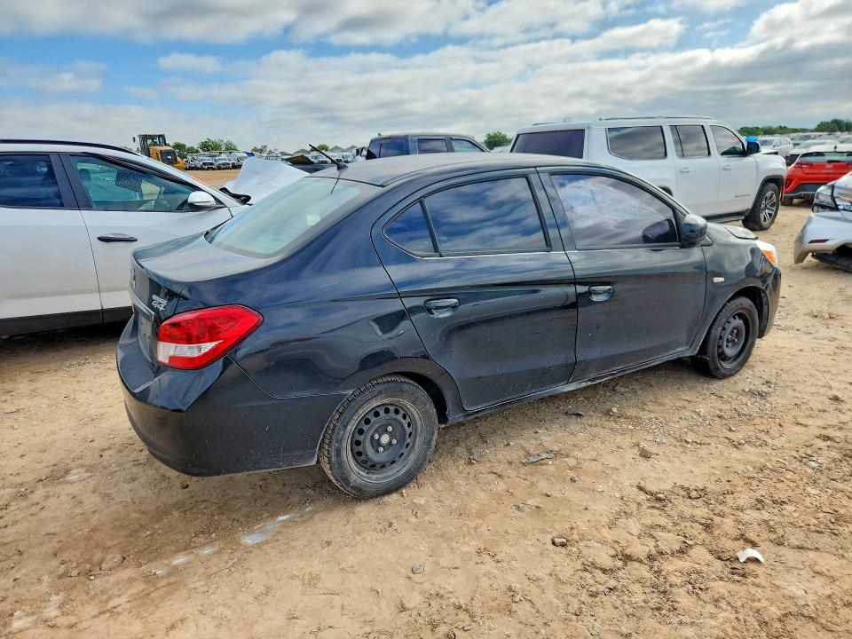 2017 Mitsubishi Mirage VIN ML32F3FJ4HHF06300 COPART salvage auction — FRONT END, Tx - Salvage Vehicle Title, sold $40 on 2026-07-23 (photo 3)