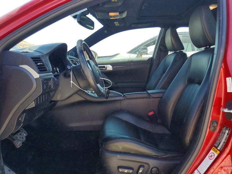 2013 Lexus Ct 200 VIN JTHKD5BH0D2152673 COPART salvage auction — FRONT END, Nv - Salvage Title, sold $2,100 on 2026-07-08 (photo 7)