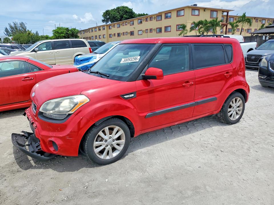 2013 Kia Soul VIN KNDJT2A59D7606010 COPART salvage auction — FRONT END, Fl - Cert Of Title Slvg Rebuildable, sold $500 on 2026-07-07 (photo 1)