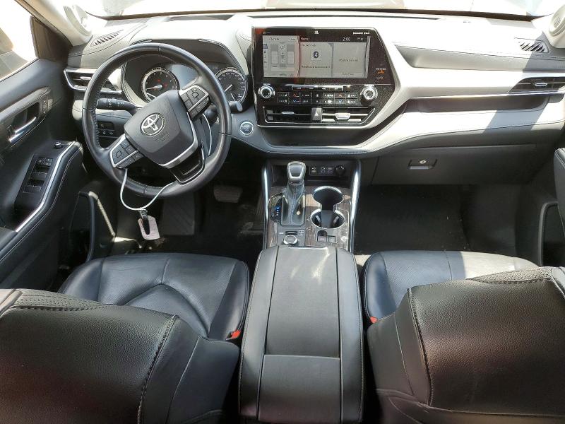 2022 Toyota Highlander VIN 5TDFZRBH7NS205665 COPART salvage auction — FRONT END, On - Permit Salvage, sold $25,000 on 2026-07-09 (photo 8)