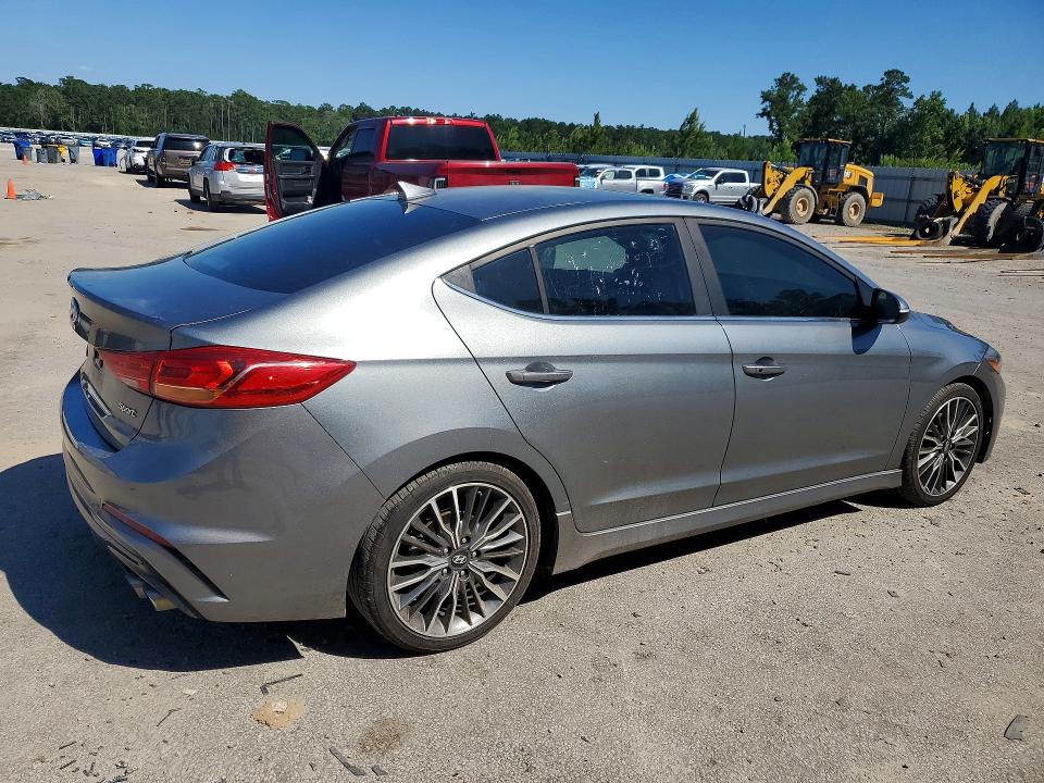 2017 Hyundai Elantra VIN KMHD04LB3HU330219 COPART salvage auction — SIDE, Sc - Cert Of Title-Salvage, sold $3,100 on 2026-07-15 (photo 3)