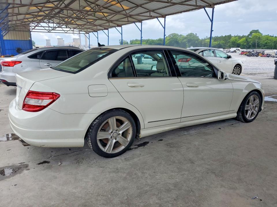 2011 Mercedes-benz C-klasse VIN WDDGF5EB5BR138044 COPART salvage auction — WATER/FLOOD, Ga - Cert Of Title-Flood Salvage, sold $1,450 on 2026-07-30 (photo 3)