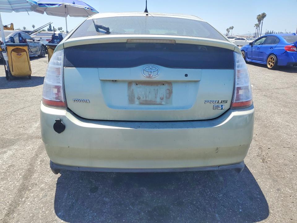 2006 Toyota Prius VIN JTDKB20U063146861 COPART salvage auction — VANDALISM, CA - SALVAGE CERTIFICATE, sold $650 on 2026-07-24 (photo 6)