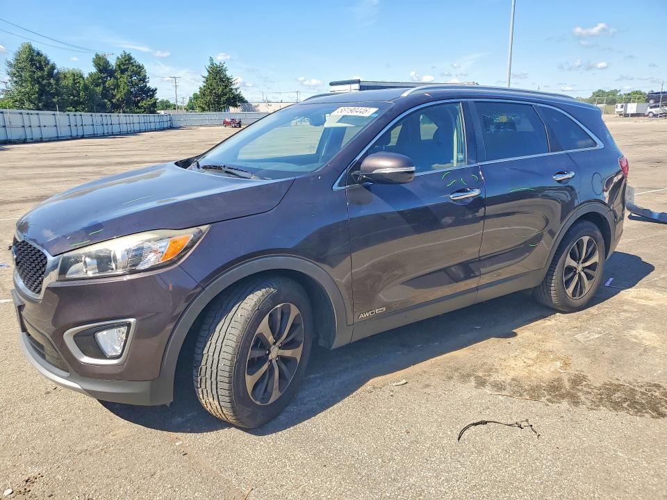 2016 Kia Sorento VIN 5XYPHDA56GG113478 COPART salvage auction — VANDALISM, Oh - Cert Of Title-Salvage, sold $2,600 on 2026-07-06 (photo 1)