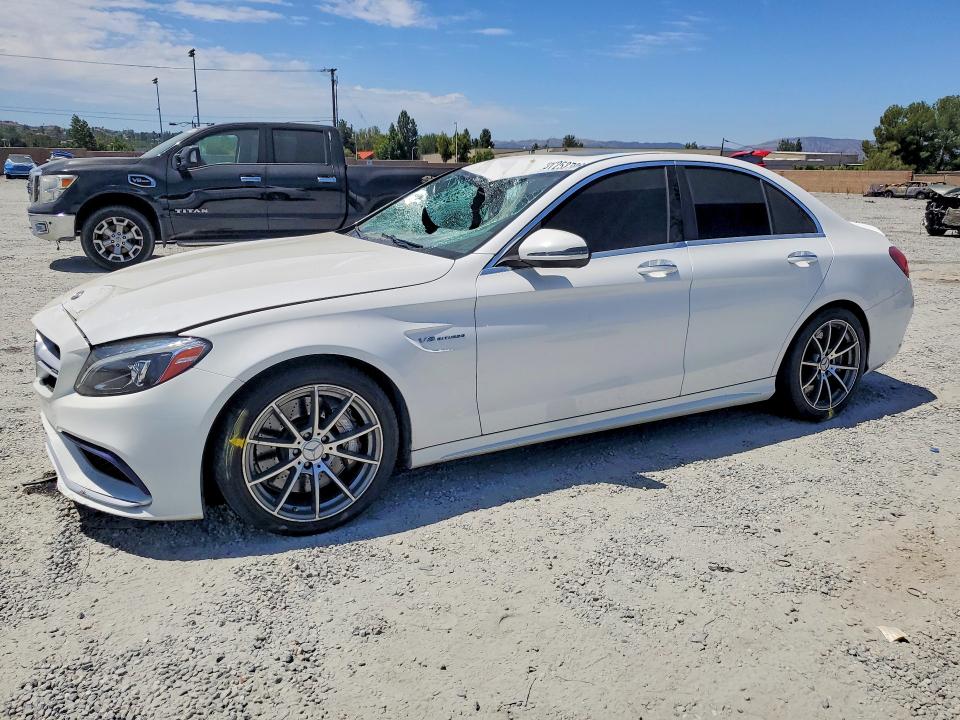 2018 Mercedes-benz C class VIN 55SWF8GB2JU260027 COPART salvage auction — UNDERCARRIAGE, CA - SALVAGE CERTIFICATE, sold $250 on 2026-08-26 (photo 1)