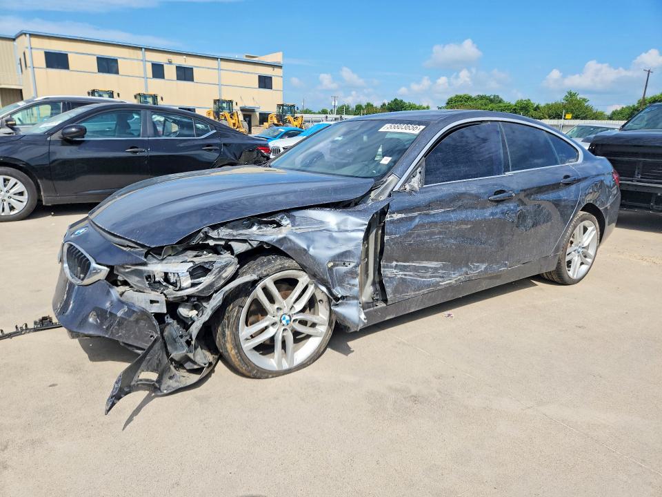 2019 BMW 4er VIN WBA4J3C58KBL08285 COPART salvage auction — FRONT END, Tx - Salvage Vehicle Title, sold $450 on 2026-07-23 (photo 1)