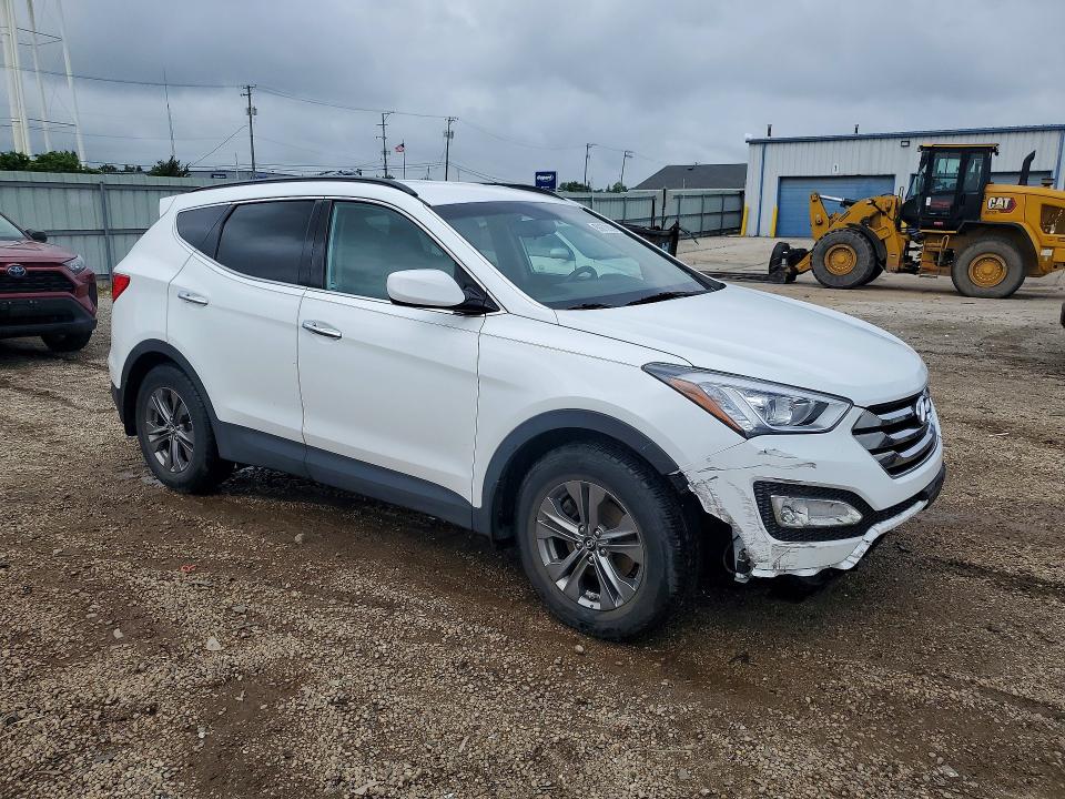 2013 Hyundai Santa fe VIN 5XYZU3LBXDG079736 COPART salvage auction — FRONT END, Il - Salvage Certificate, sold $3,700 on 2026-07-15 (photo 4)