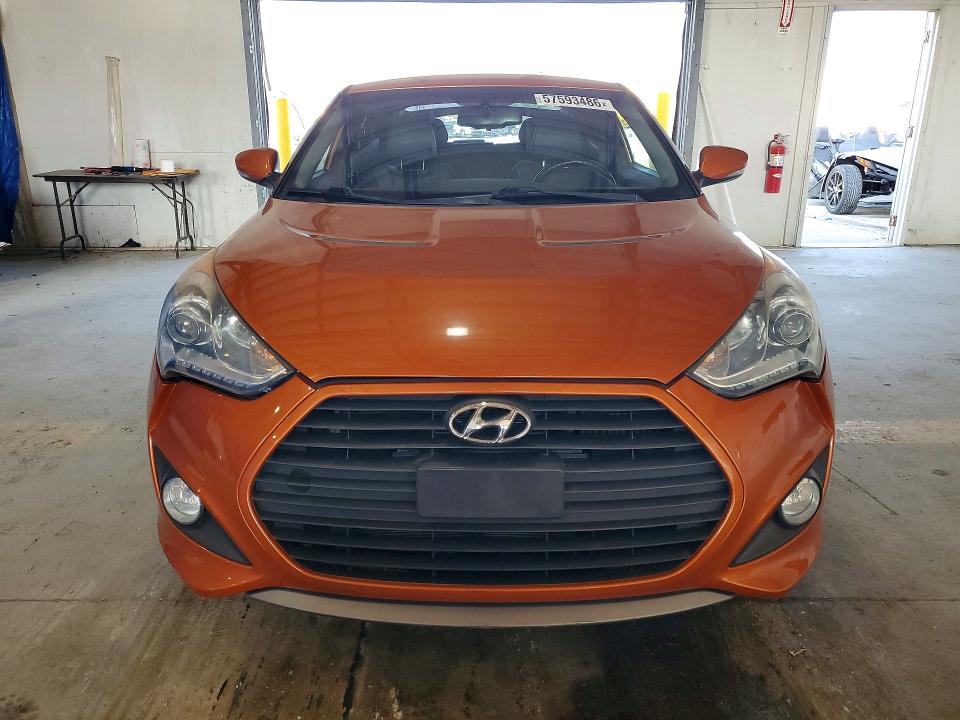 2013 Hyundai Veloster VIN KMHTC6AE7DU143328 COPART salvage auction — FRONT END, Ky - Certificate Of Title, sold $975 on 2026-07-04 (photo 5)