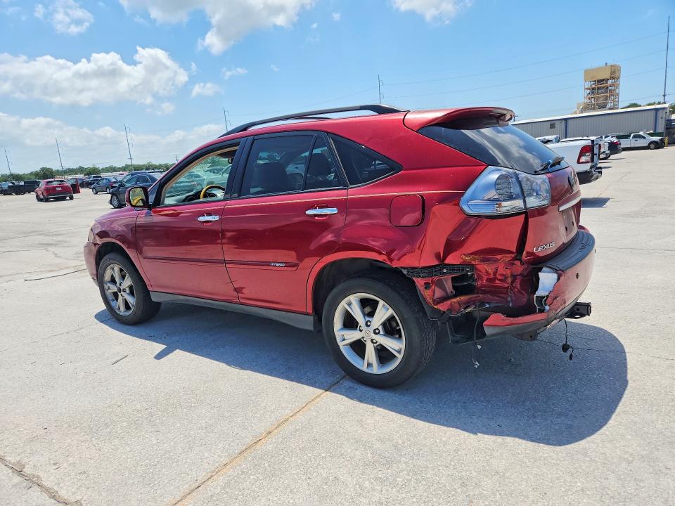 2008 Lexus Rx 400h VIN JTJHW31U082061916 COPART salvage auction — REAR END, La - Cert Of Title-Salvage, sold $575 on 2026-07-08 (photo 2)