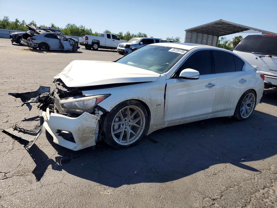 2017 Infiniti Q50 VIN JN1EV7AR3HM836888 COPART salvage auction — FRONT END, Ca - Salvage Certificate, sold $1,750 on 2026-07-20 (photo 1)