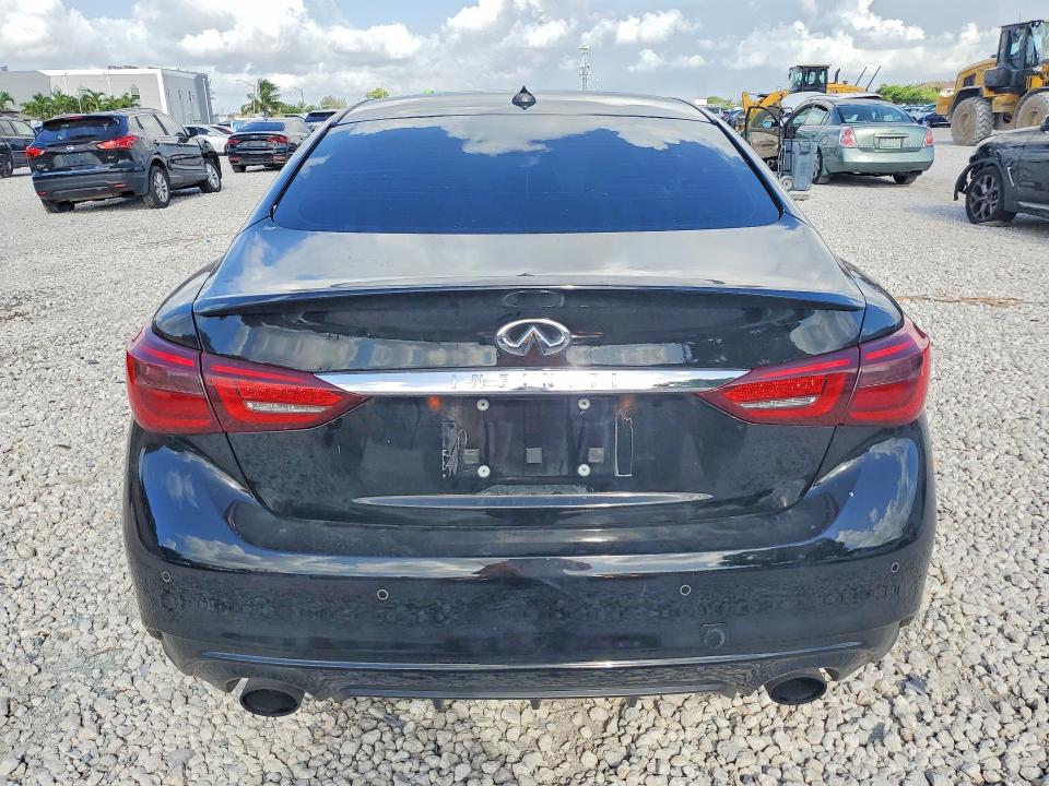 2018 Infiniti Q50 VIN JN1EV7APXJM366413 COPART salvage auction — FRONT END, Fl - Cert Of Ttl-Rebuilt&Slvg Rbld, sold $1,600 on 2026-07-17 (photo 6)