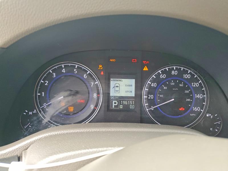2012 Infiniti G VIN JN1DV6AR5CM730831 COPART salvage auction — MECHANICAL, Ky - Certificate Of Title, sold $150 on 2026-07-31 (photo 9)