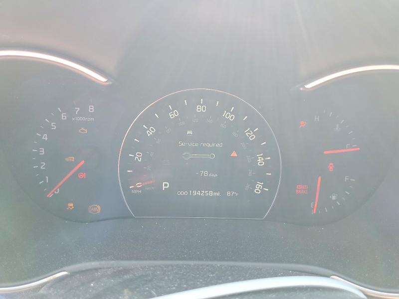 2014 Kia Sorento VIN 5XYKT4A60EG470279 COPART salvage auction — MECHANICAL, Ca - Dis/Dlr/Exp Only Clean Title, sold $375 on 2026-07-10 (photo 9)
