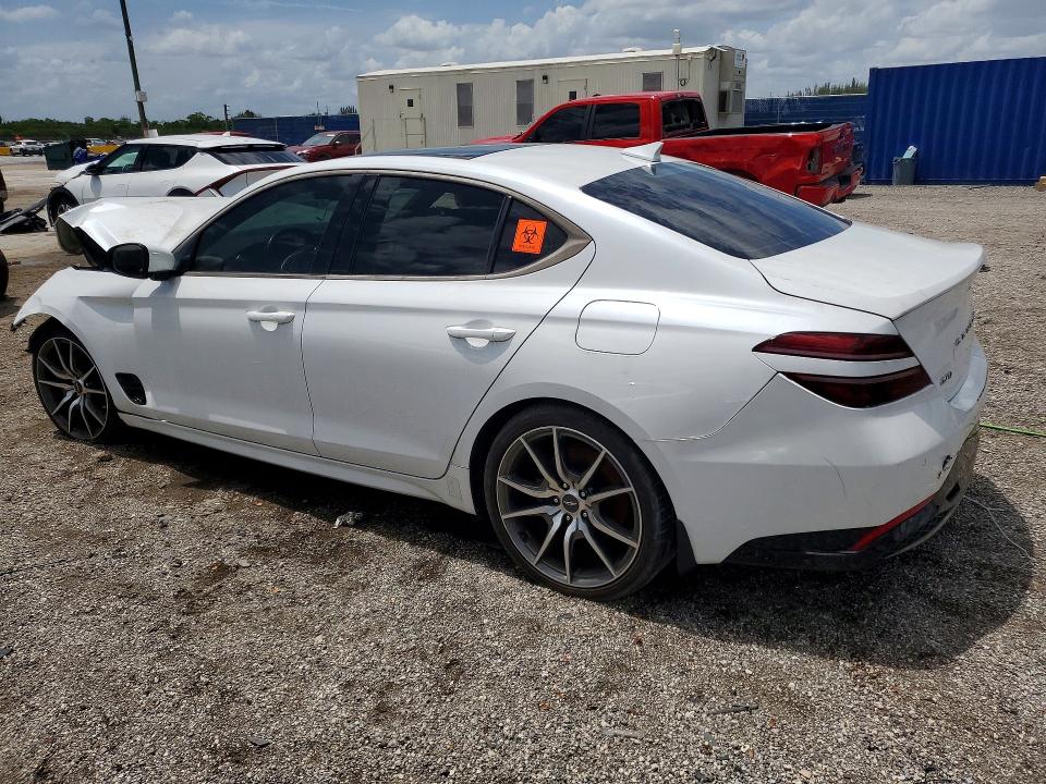 2023 Genesis G70 VIN KMTG34TA9PU120207 COPART salvage auction — FRONT END, IN - CERTIFICATE OF TITLE, sold $1,250 on 2026-07-23 (photo 2)