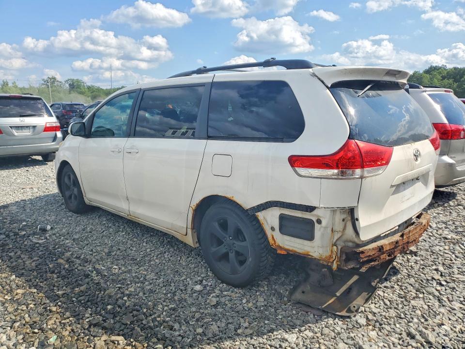 2012 Toyota Sienna VIN 5TDKK3DC8CS244425 COPART salvage auction — REAR END, Ny - Cert Of Title-Rebuilt Salvage, sold $550 on 2026-07-06 (photo 2)