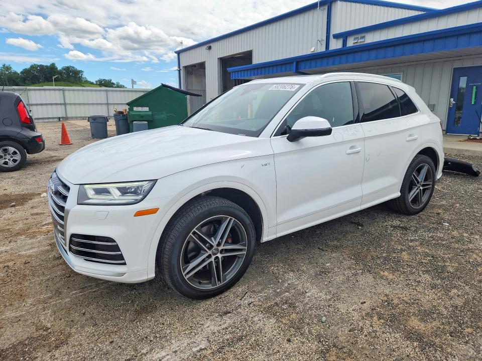 2018 Audi Sq5 VIN WA1A4AFY6J2200652 COPART salvage auction — HAIL, Id - Salvage Certificate Of Title, sold $9,400 on 2026-08-04 (photo 1)