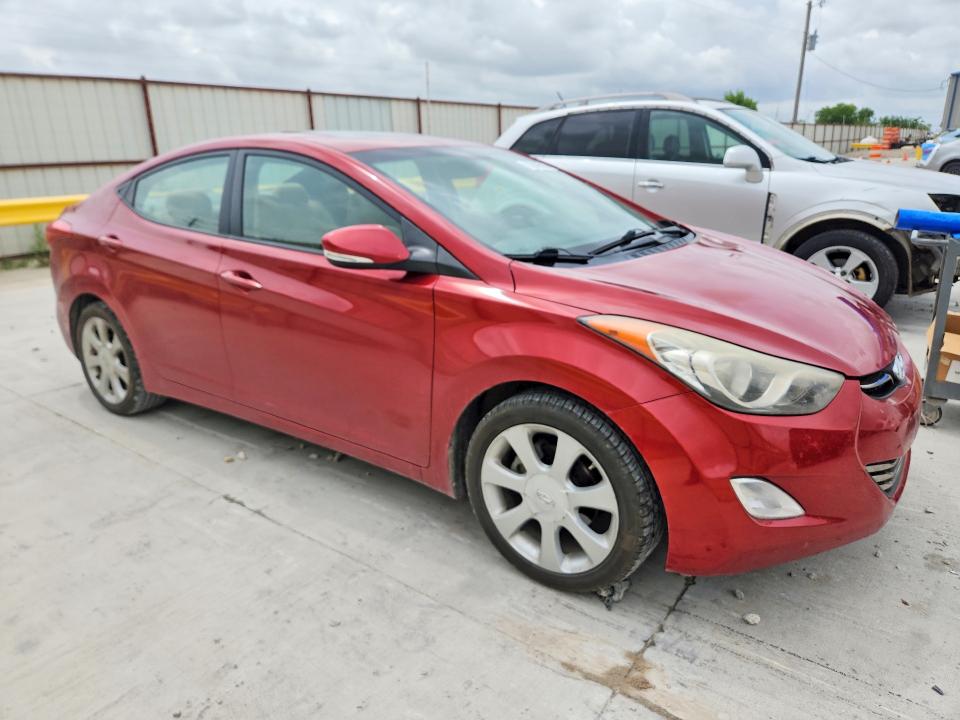 2012 Hyundai Elantra VIN KMHDH4AE9CU427729 COPART salvage auction — HAIL, Tx - Certificate Of Title, sold $175 on 2026-07-28 (photo 4)