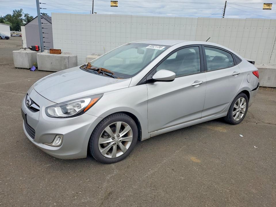 2012 Hyundai Accent VIN KMHCU4AE7CU084801 COPART salvage auction — REAR END, OR - SALVAGE TITLE CERTIFICATE, sold $675 on 2026-07-06 (photo 1)