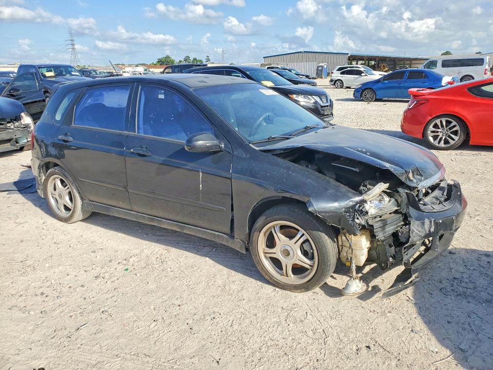 2005 Kia Spectra VIN KNAFE161255071421 COPART salvage auction — FRONT END, TX - NONREPAIRABLE TITLE, sold $250 on 2026-07-06 (photo 4)