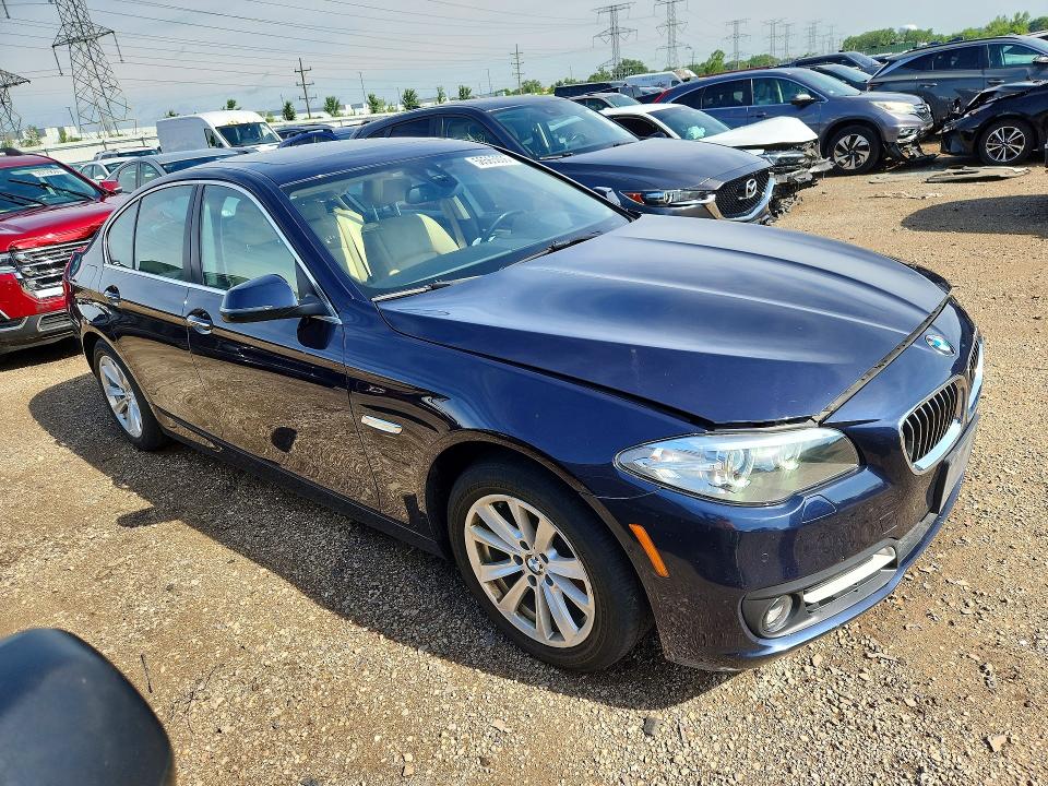 2016 BMW 5er VIN WBA5A7C51GG643071 COPART salvage auction — FRONT END, Il - Salvage Certificate, sold $4,300 on 2026-07-14 (photo 4)