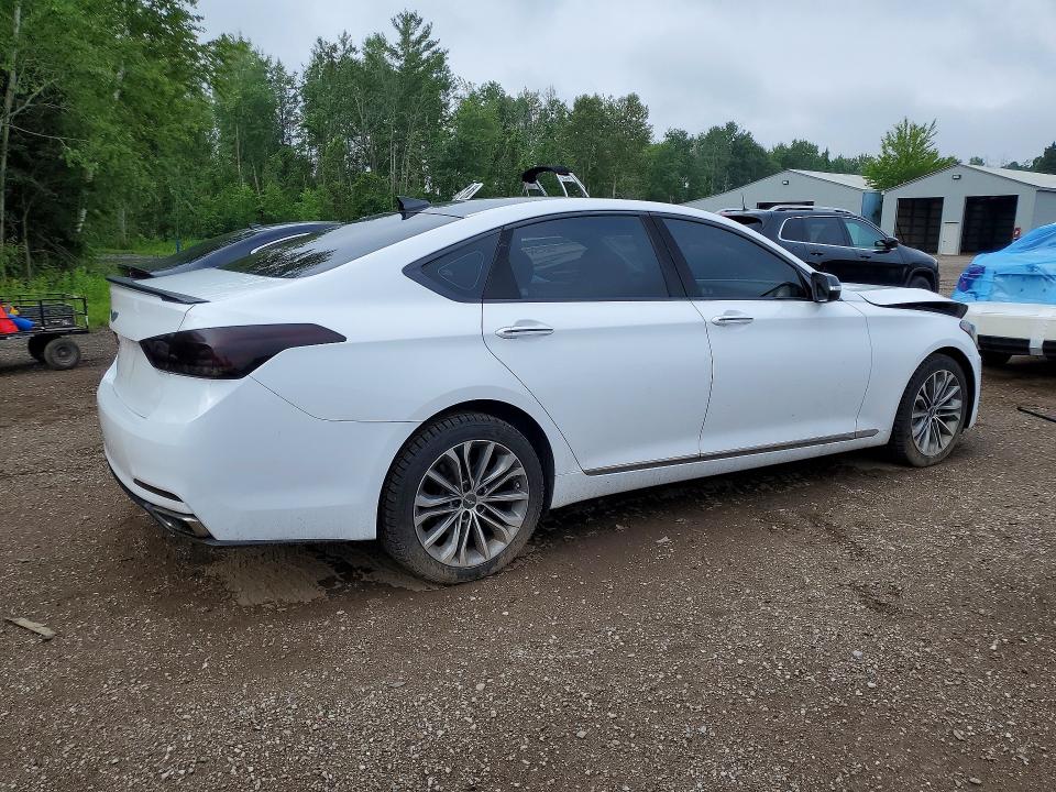 2015 Hyundai Genesis VIN KMHGN4JE0FU027181 COPART salvage auction — FRONT END, On - Permit Salvage, sold $1,950 on 2026-07-09 (photo 3)