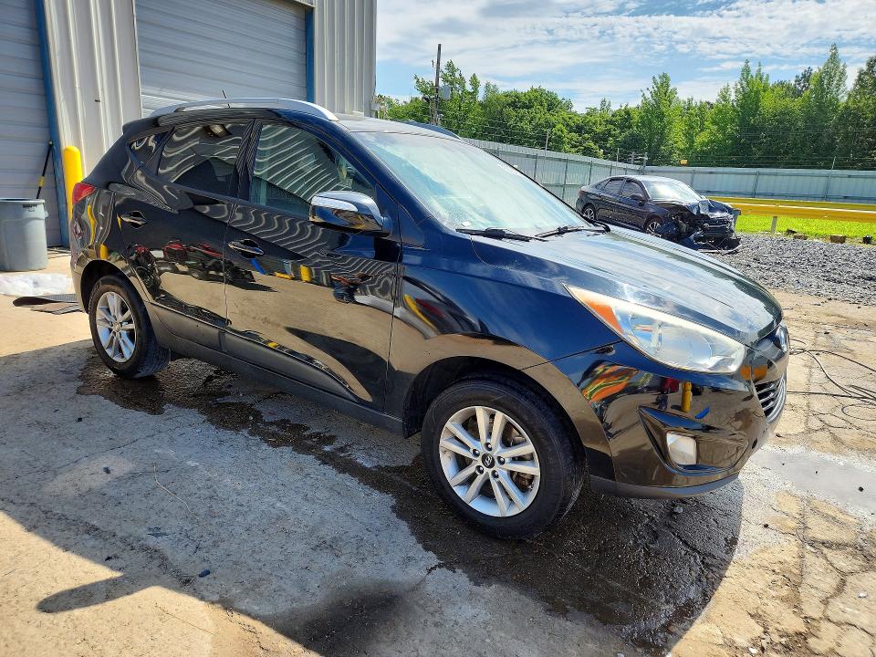 2013 Hyundai Tucson VIN KM8JU3AC6DU562966 COPART salvage auction — REAR END, Ms - Cert Of Title-Salvaged, sold $1,200 on 2026-07-09 (photo 4)