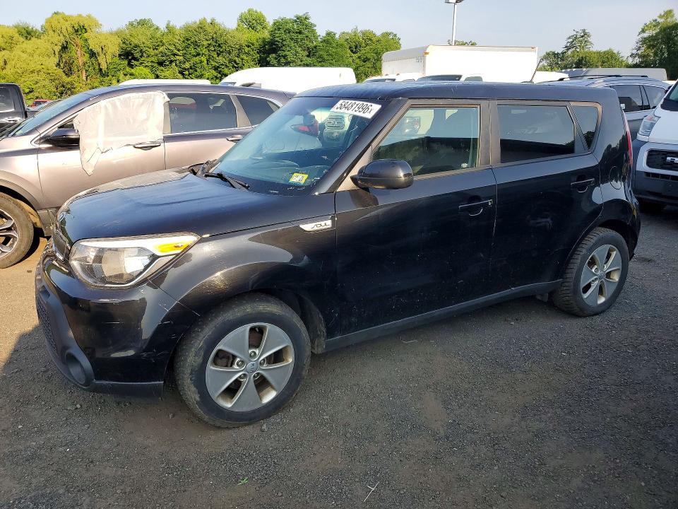 2015 Kia Soul VIN KNDJN2A23F7180043 COPART salvage auction — REAR END, Vt - Certificate Of Title (P), sold $950 on 2026-07-27 (photo 1)